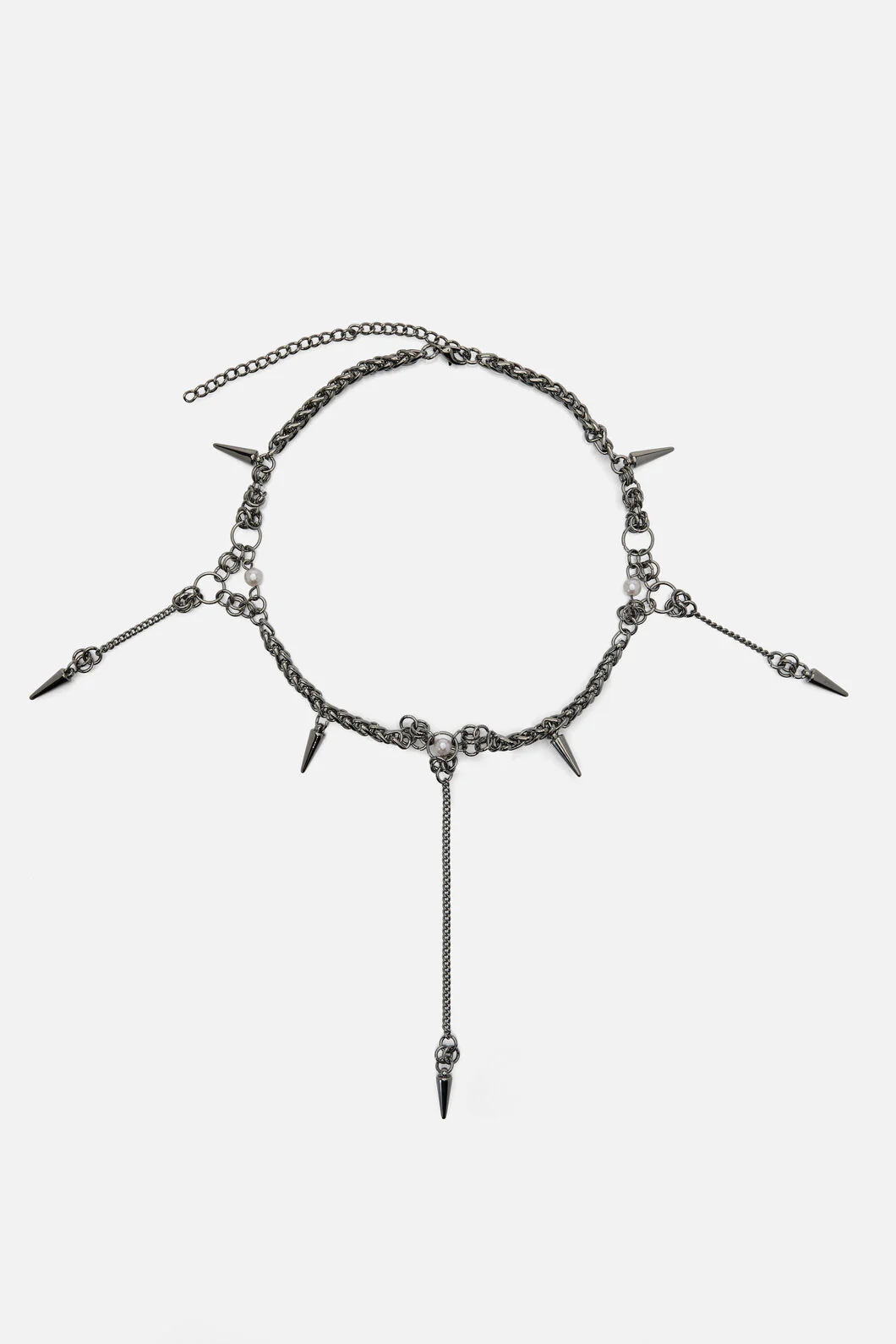 Chainlink Pearl Necklace