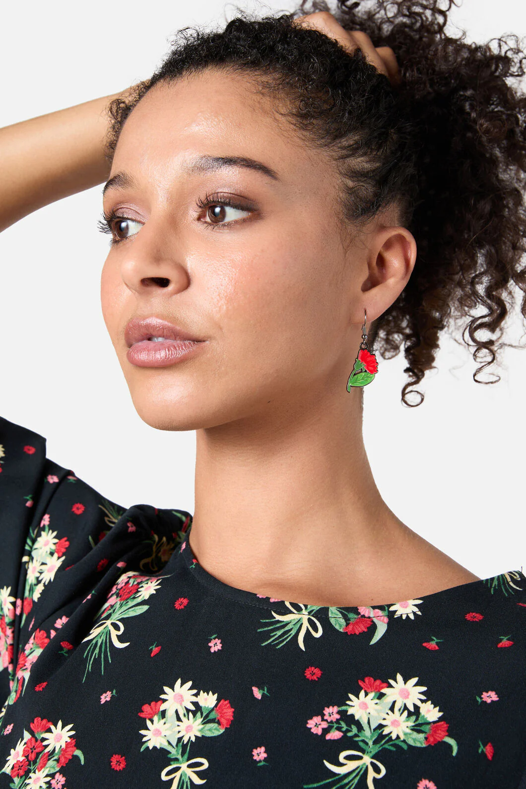 Bow Floral Earrings
