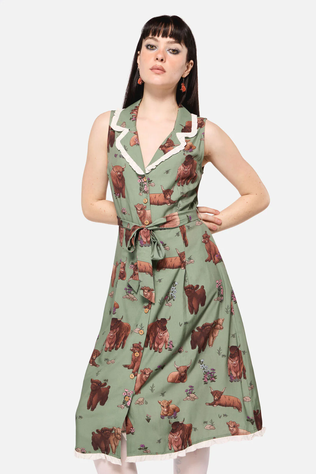 Highland Fling Ruffle Dress