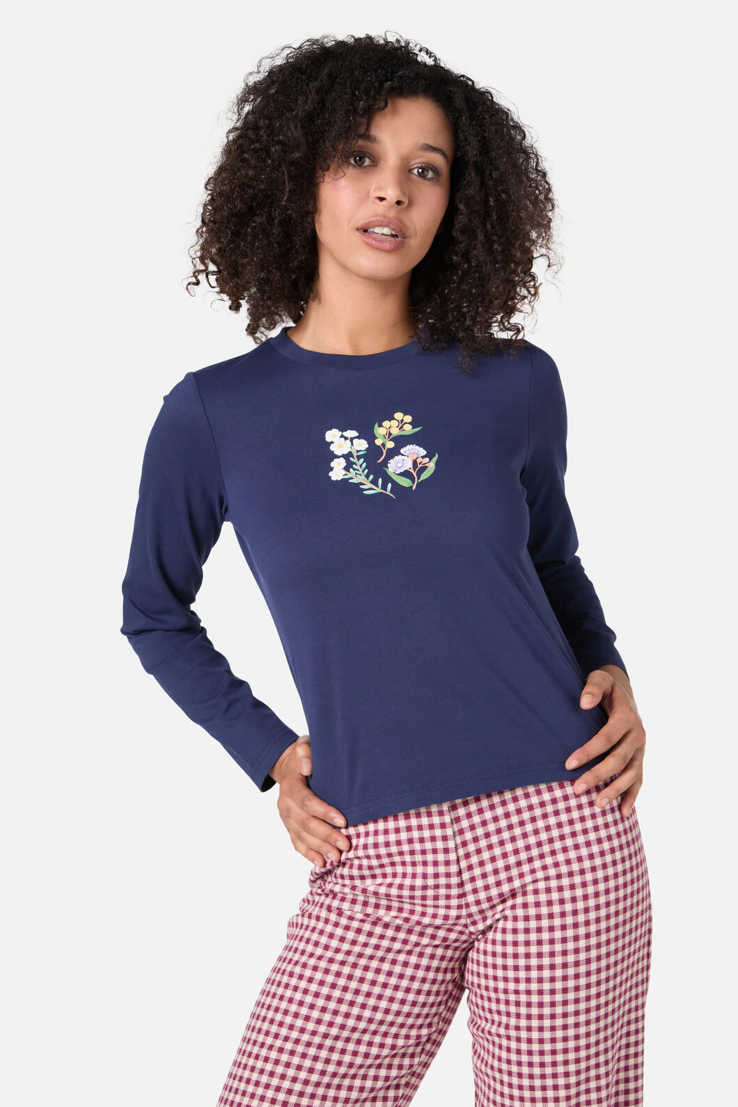 Elsie Flower Long Sleeve Tee