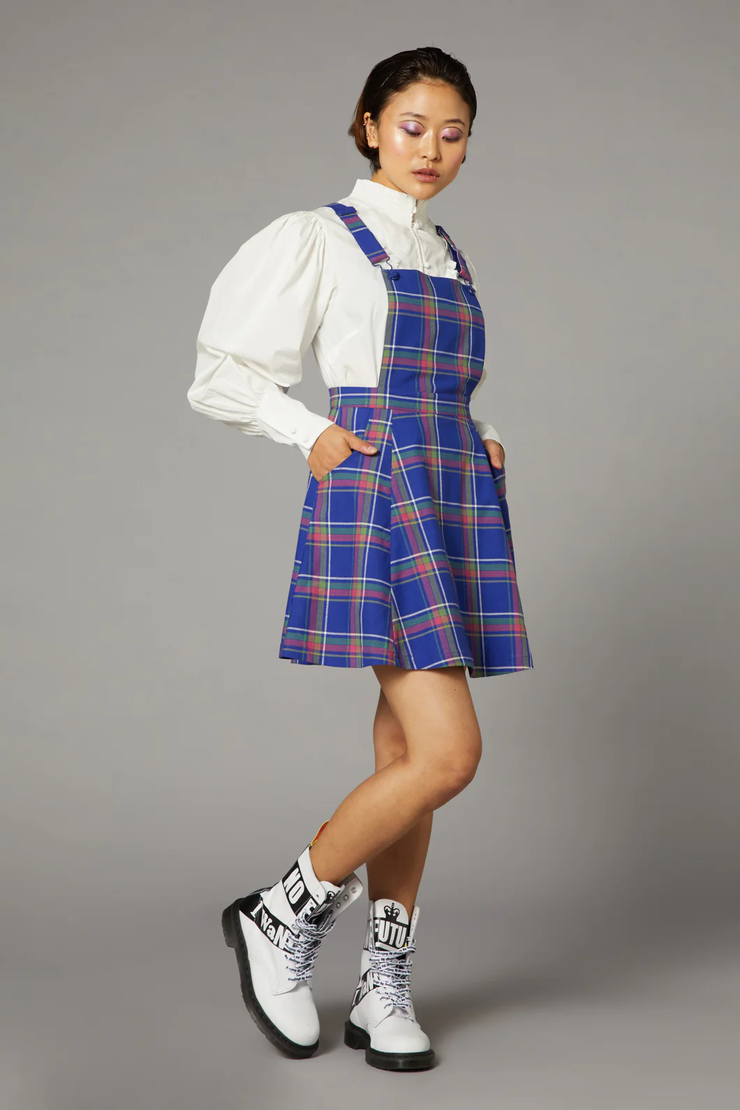 Werewolf Tartan Goth Pinafore