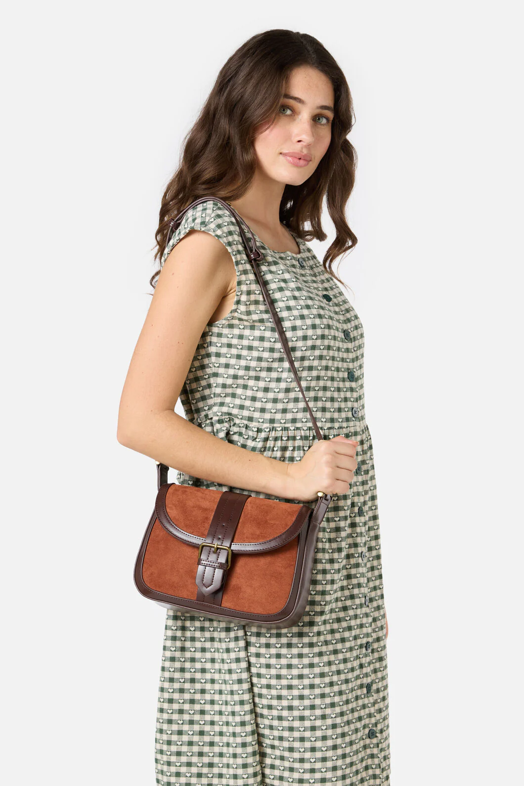 Suede Look Vintage Bag