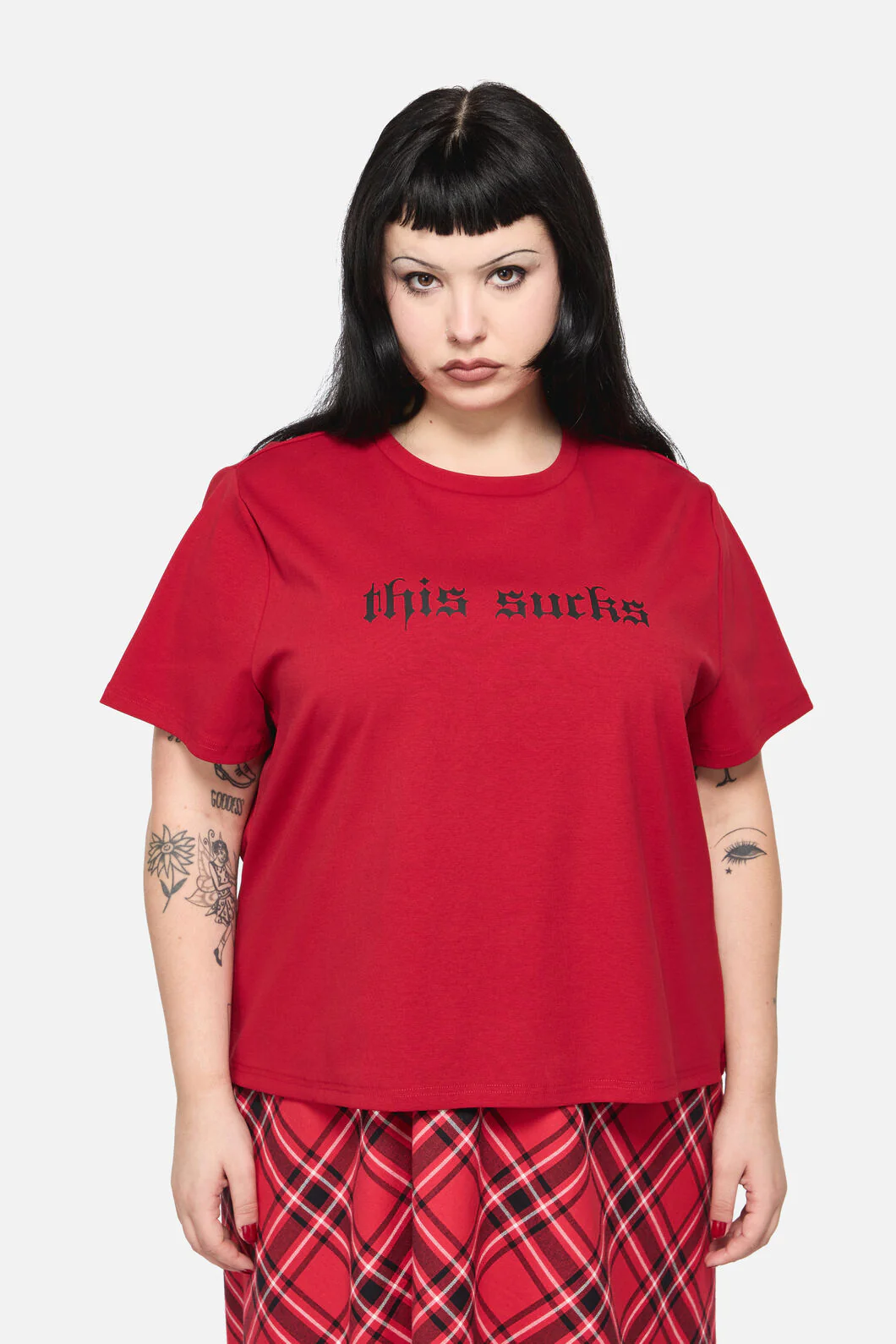 Curve This Sucks Goth Tee