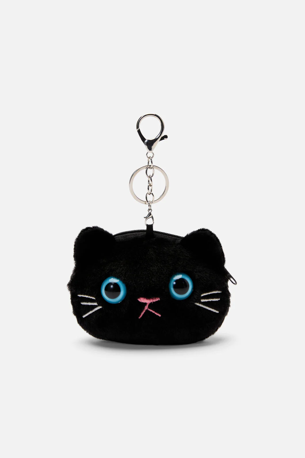 Black Cat Bag Charm Coin Purse