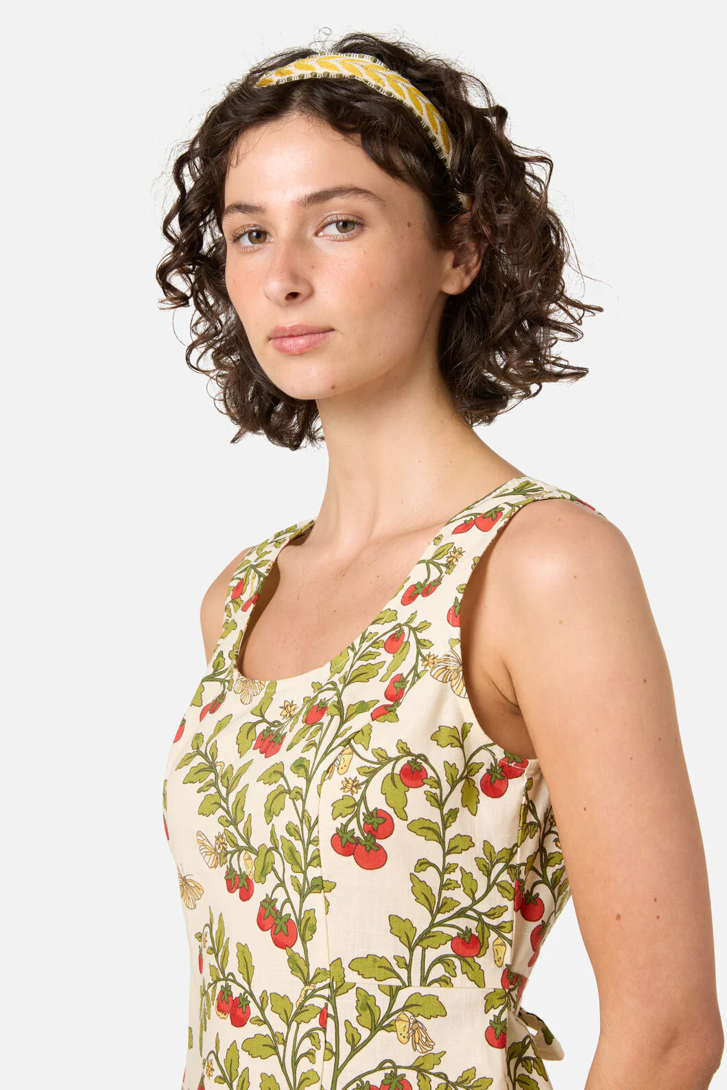 Yellow Embroidered Headband