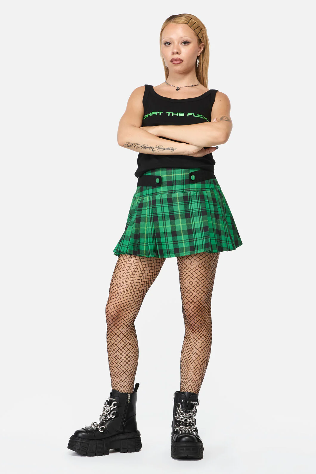 Wired Tartan Skort