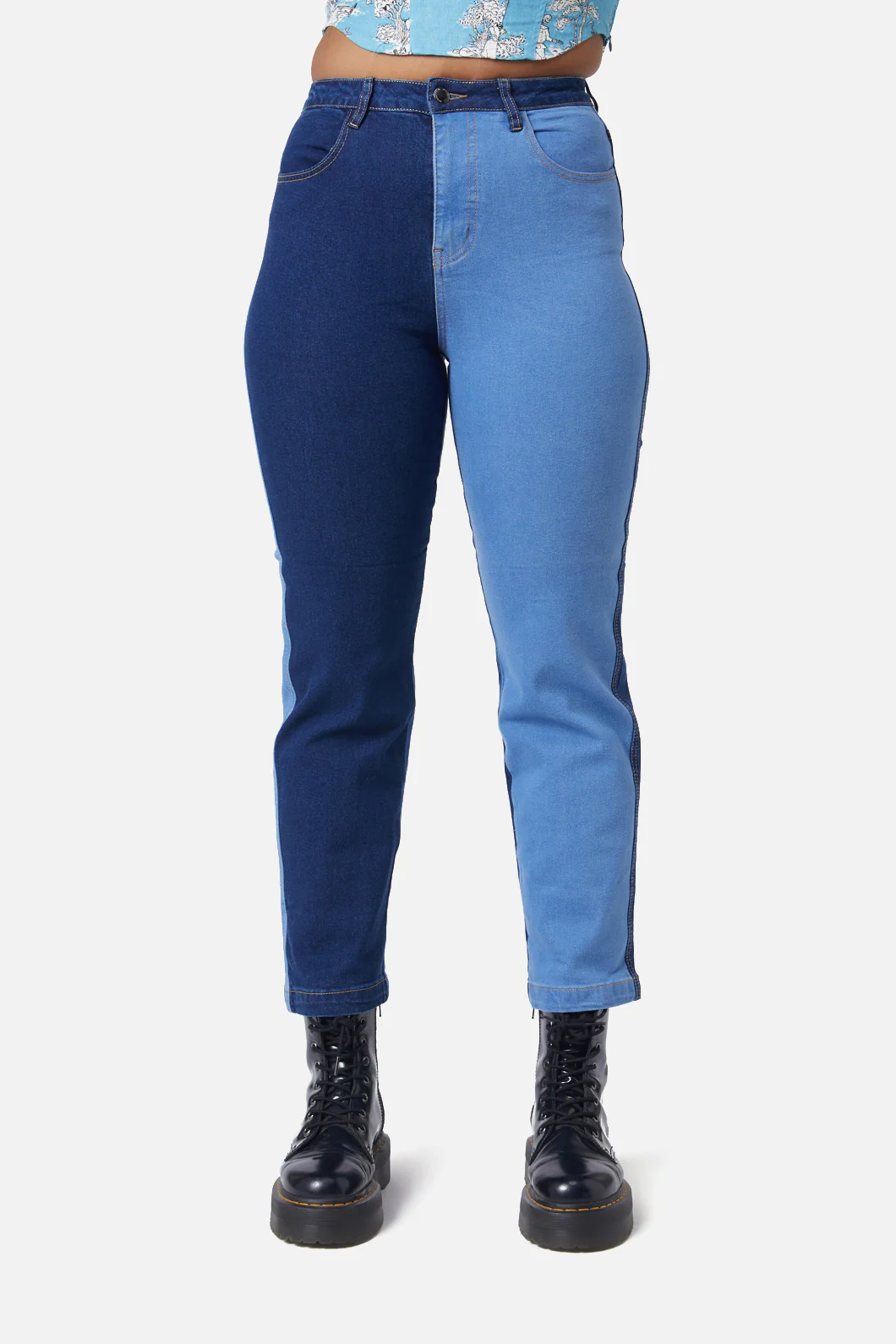 Split Wash Denim Jeans