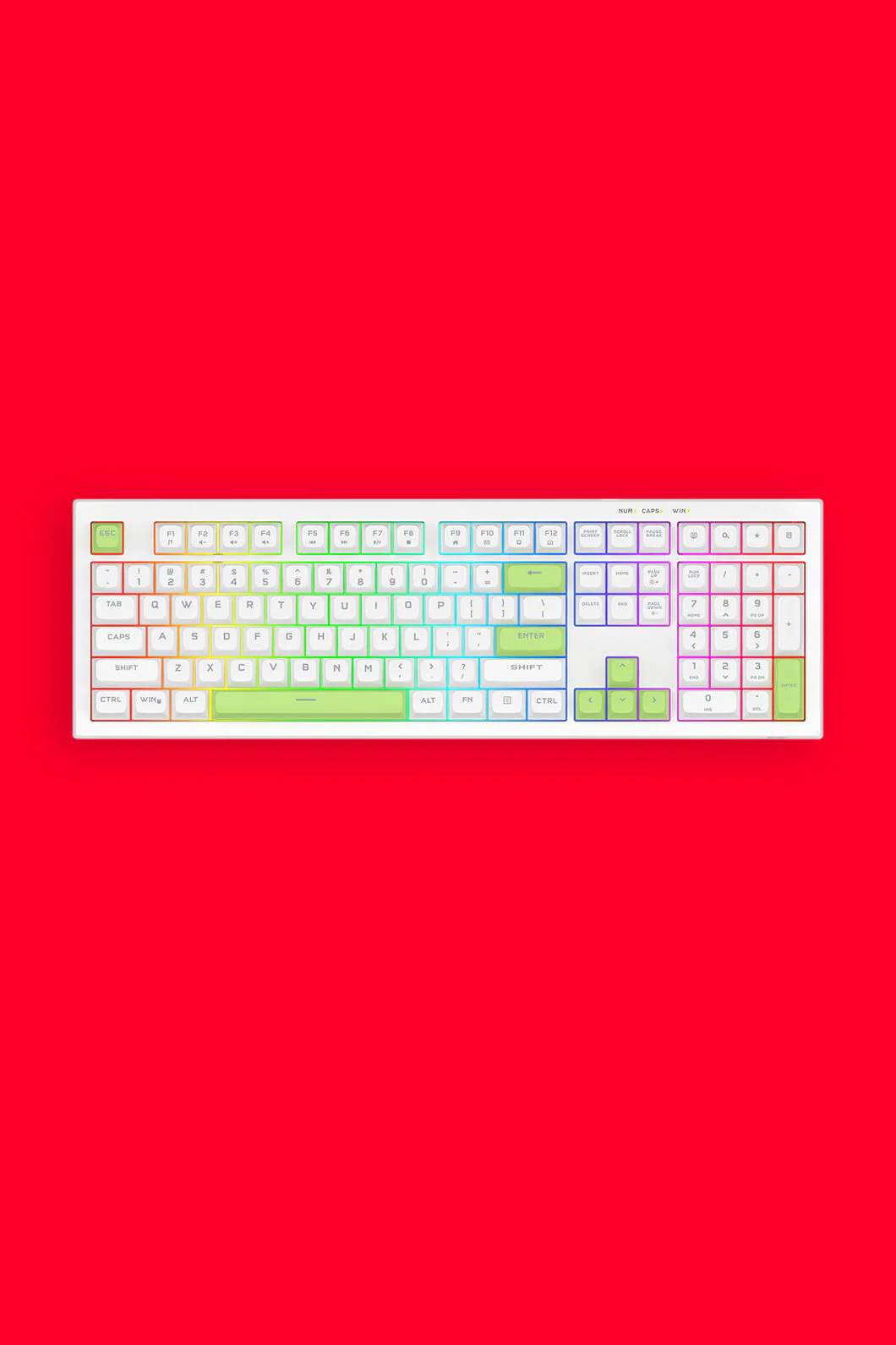 K518W-RGB Crux 108Key Keyboard