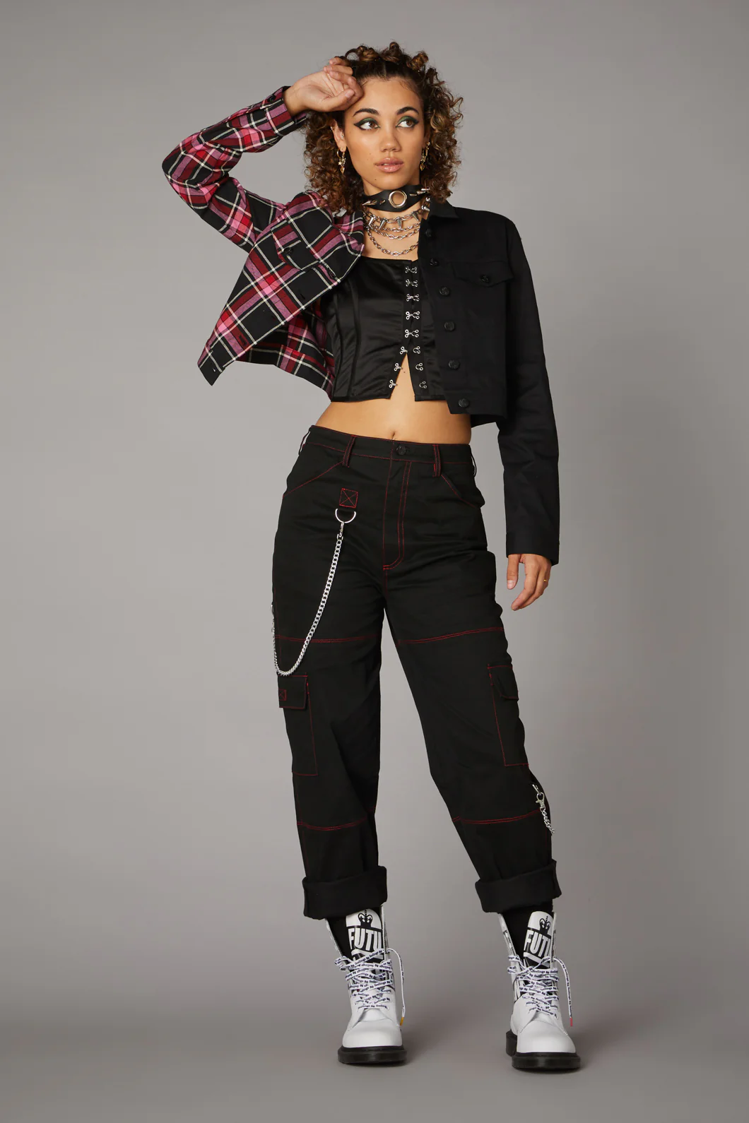 Punk Valentine Tartan Jacket