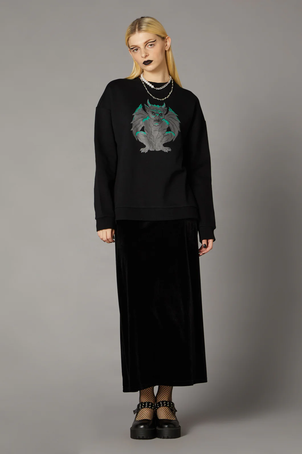 Gargoyle Print Sweater