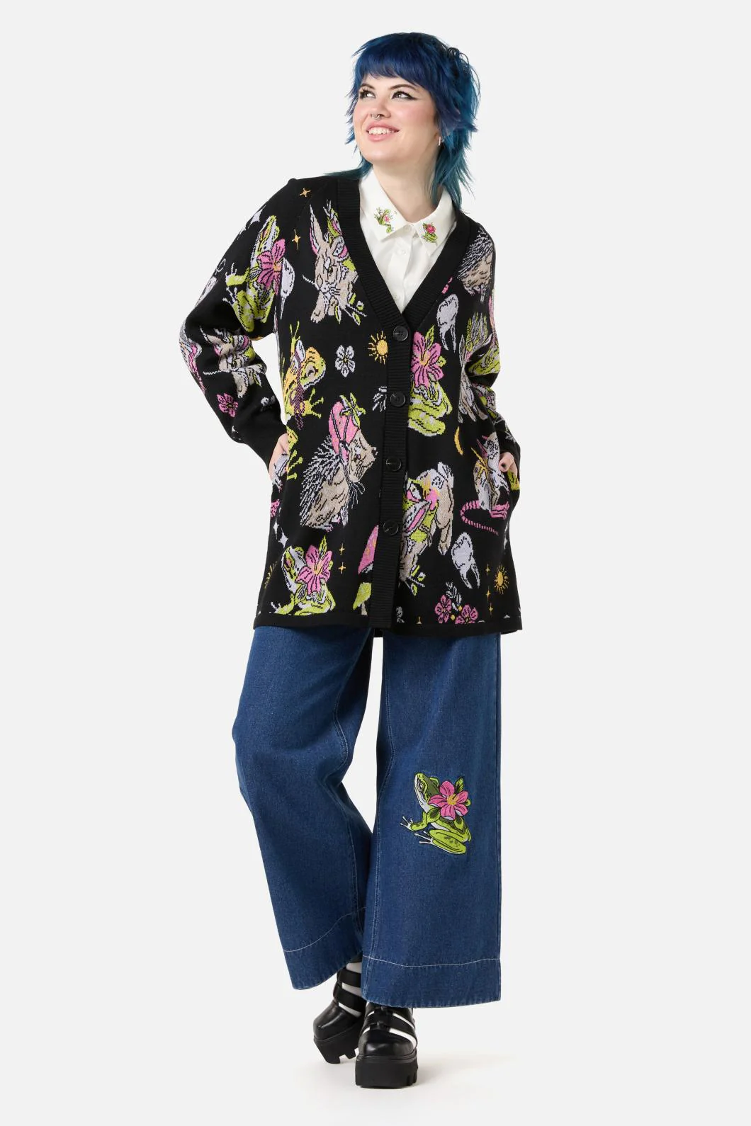 Collectors Guide Print Cardigan