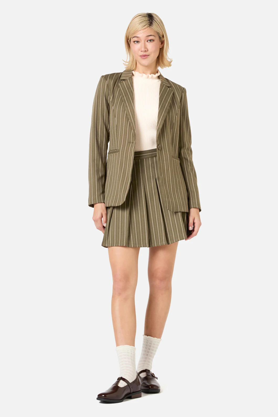 Abby Pinstripe Jacket