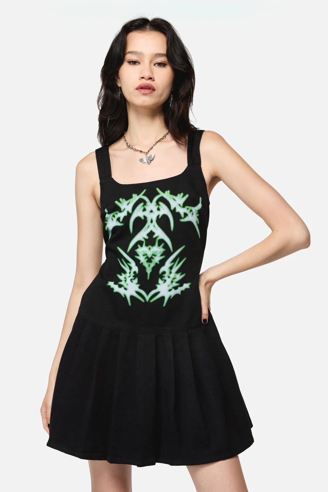 Hazardous Print Dress