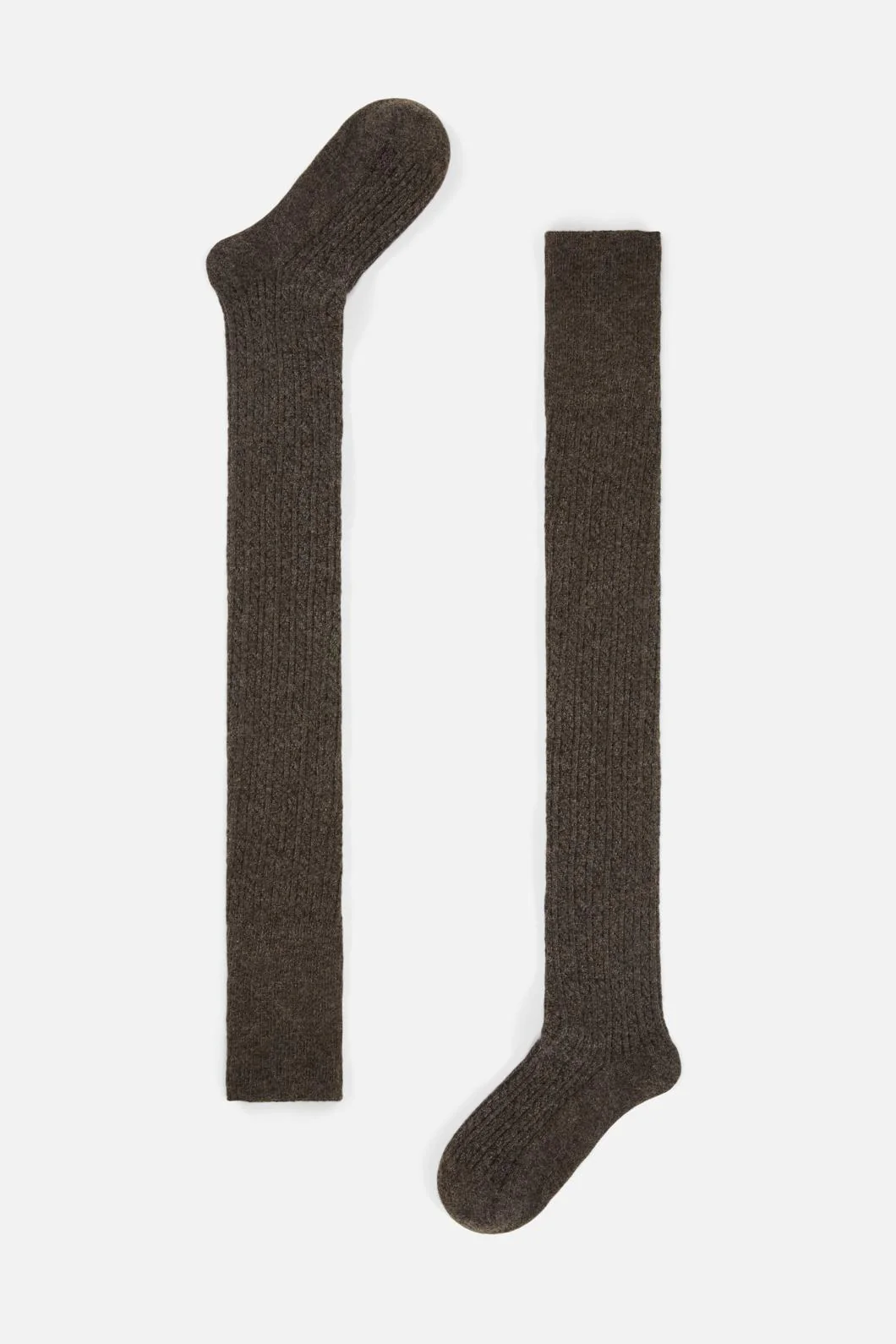 Grey Over The Knee Socks