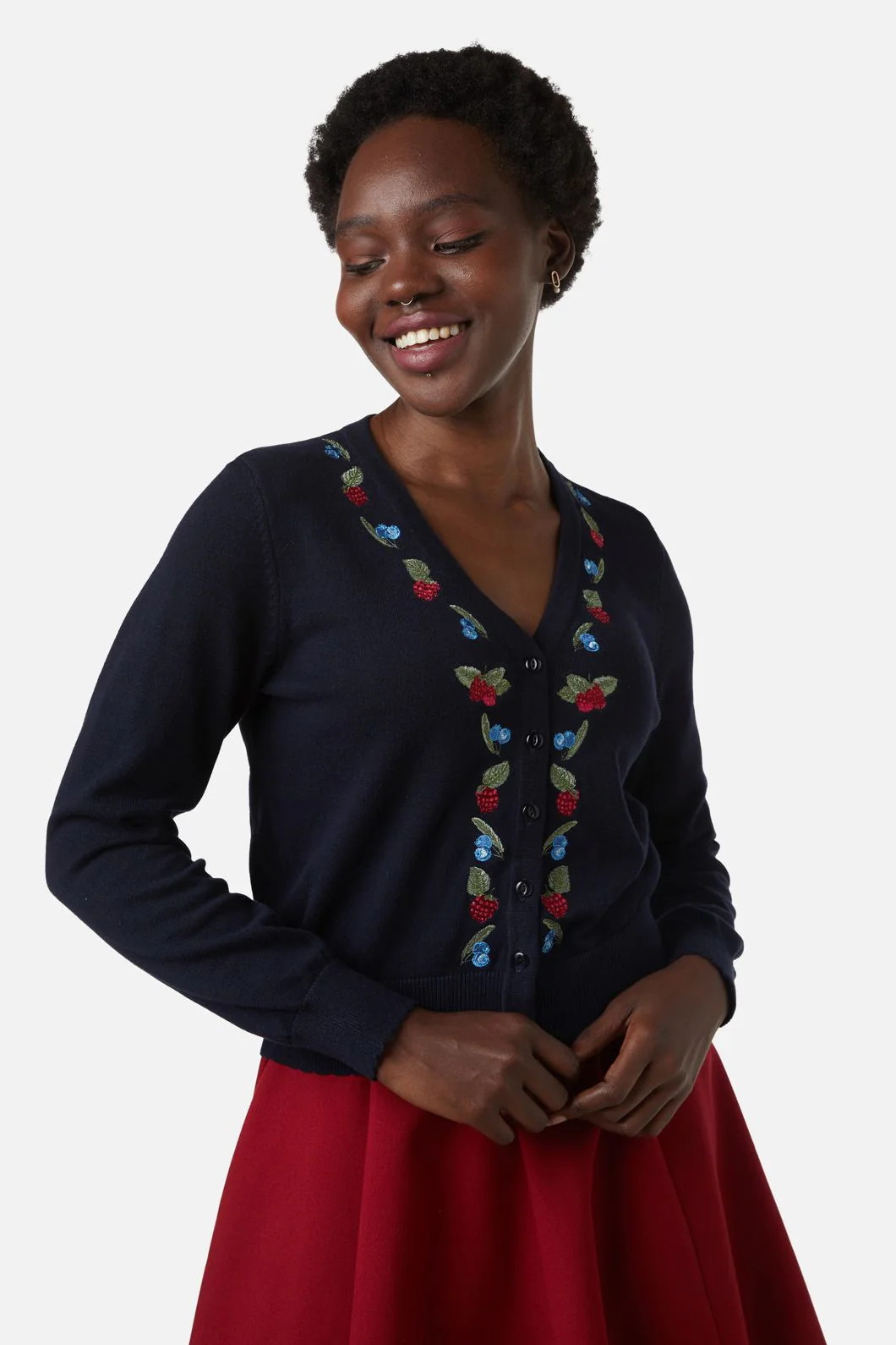 Berry Sweet Emb Cardi