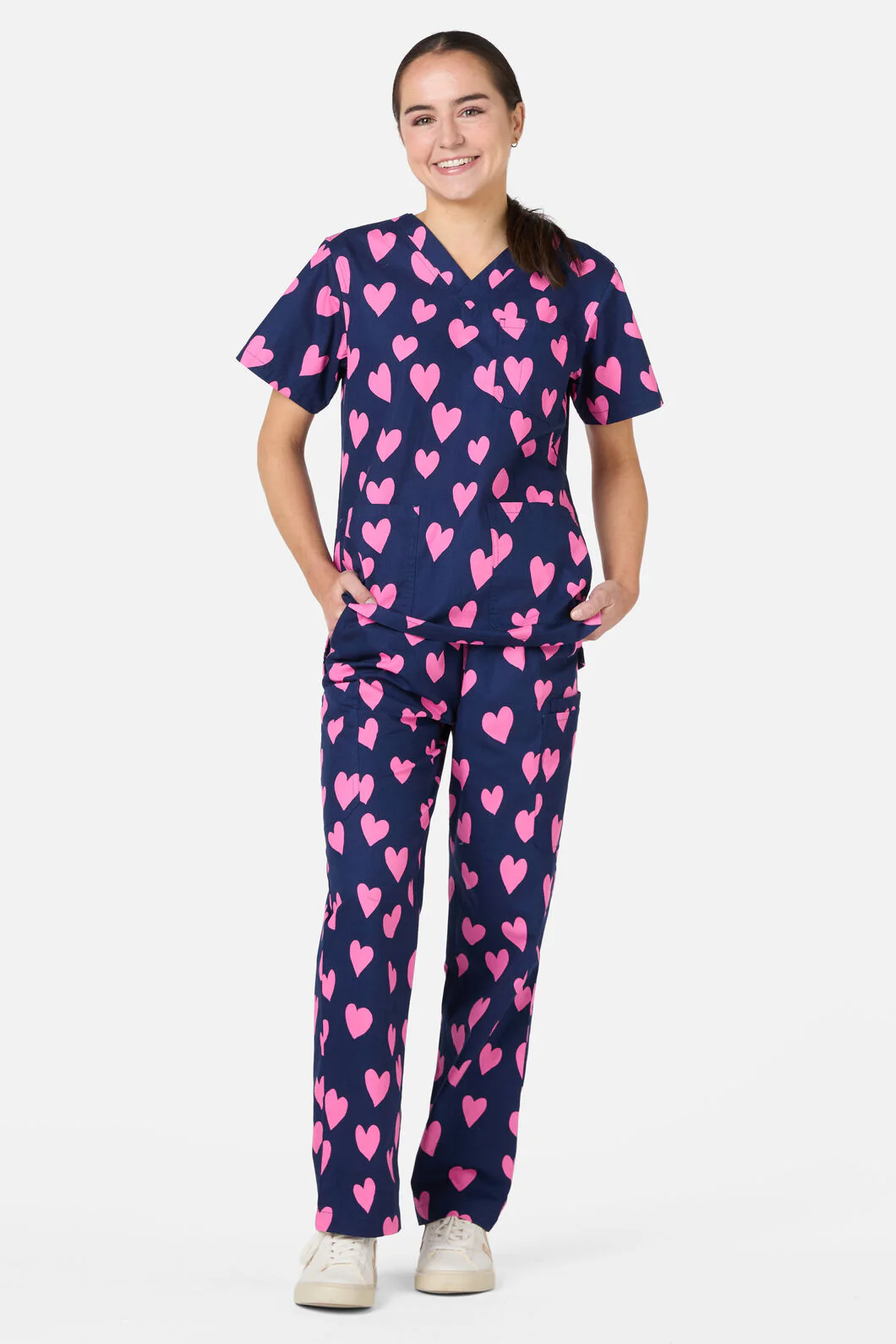 Love Hearts Scrub Set