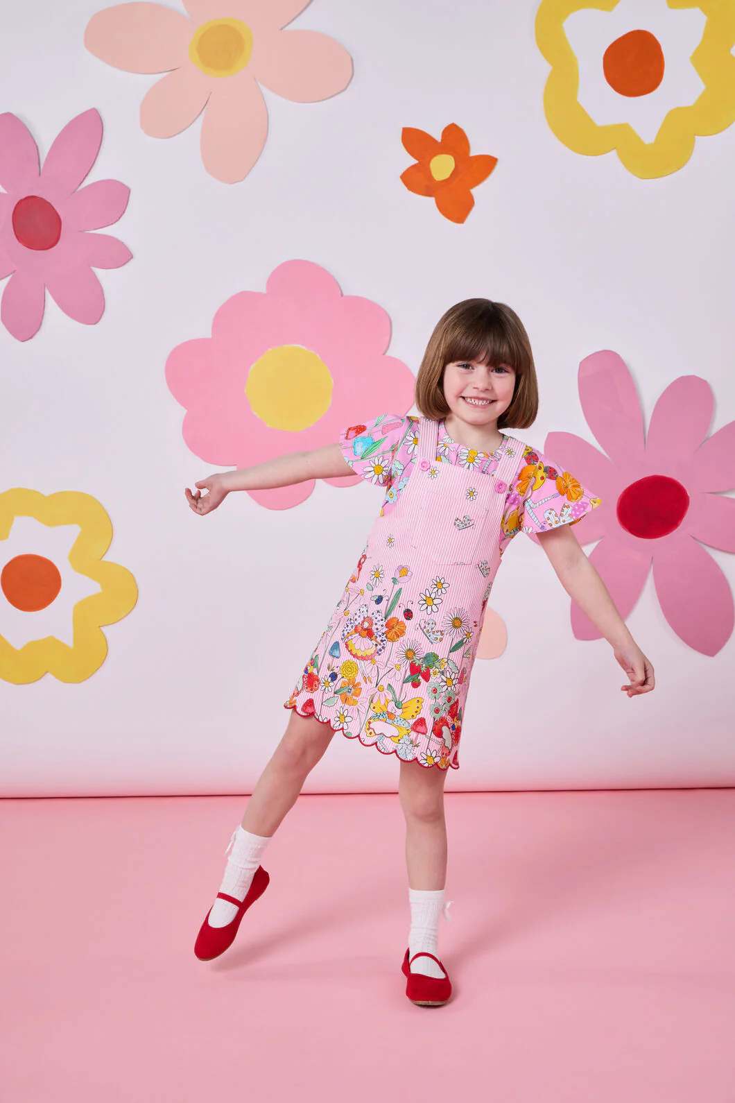 Fairies Kids Stripe Pinafore