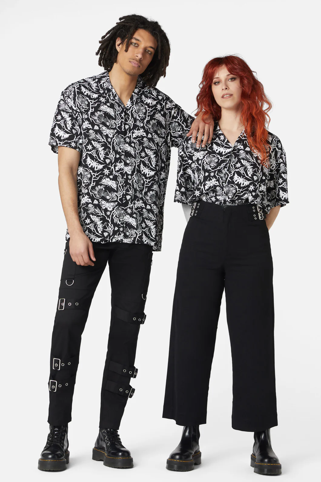 To The Butterflies Printed Short Sleeve Shirt