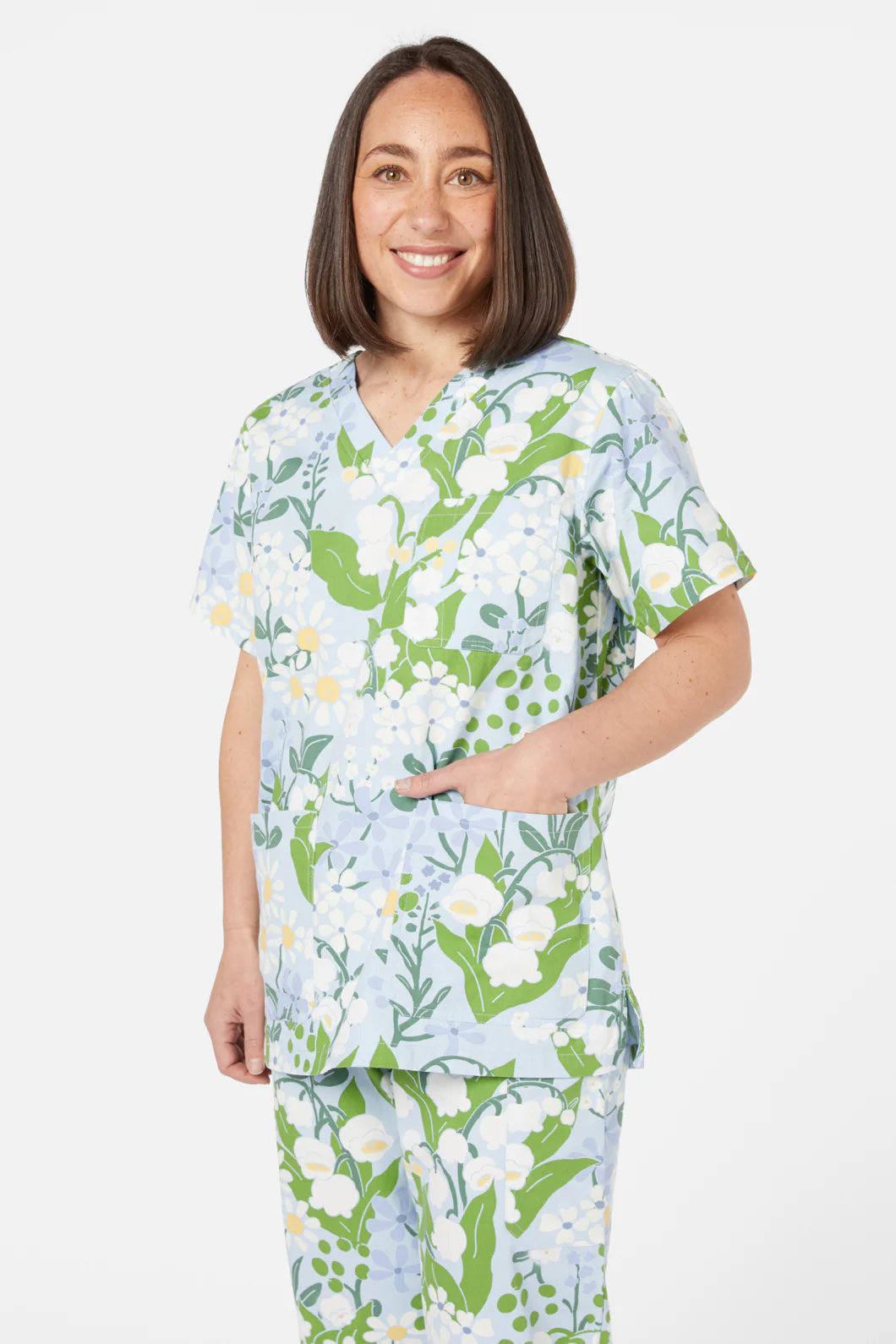 Lily Of The Valley Scrub Set