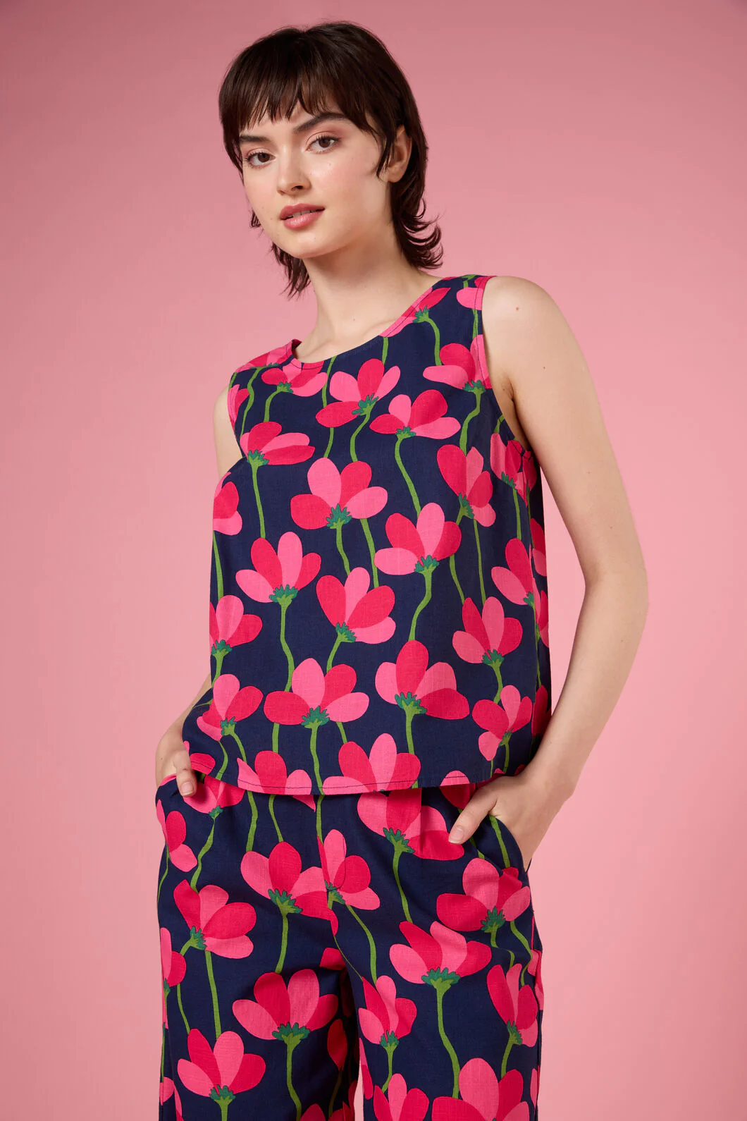 Lulu Flower Shell Top