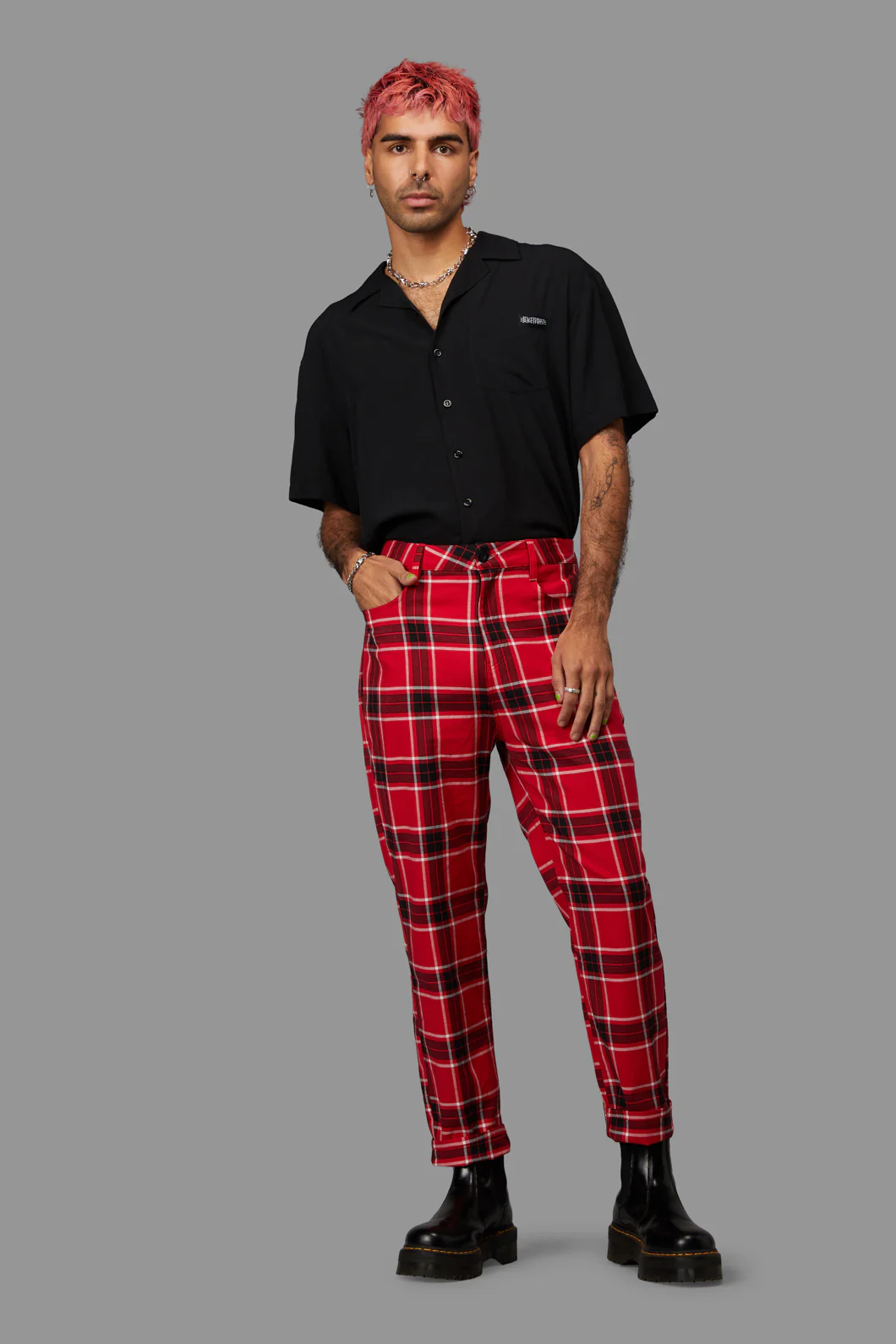 Demonic Unisex Tartan Pant