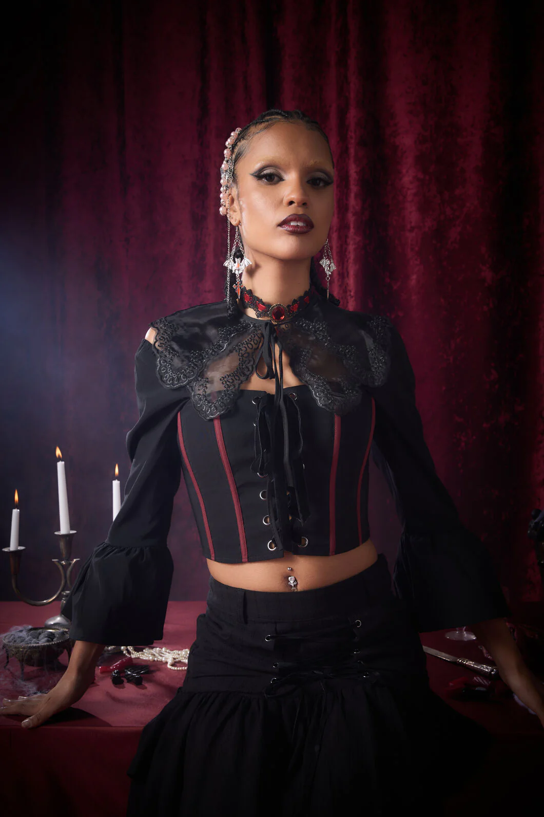 Pirate Contrast Goth Corset