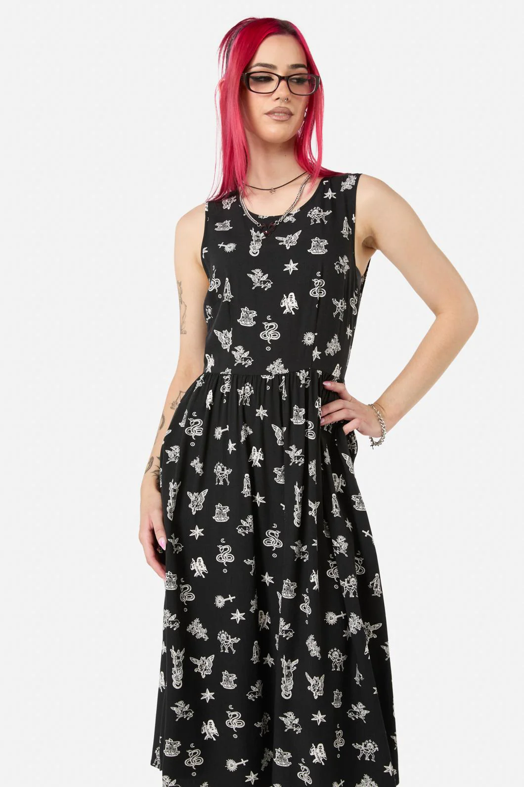 Darc Printed Midi Dress