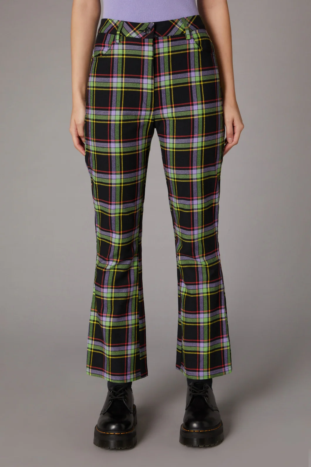 Vivid Tartan Goth Pant