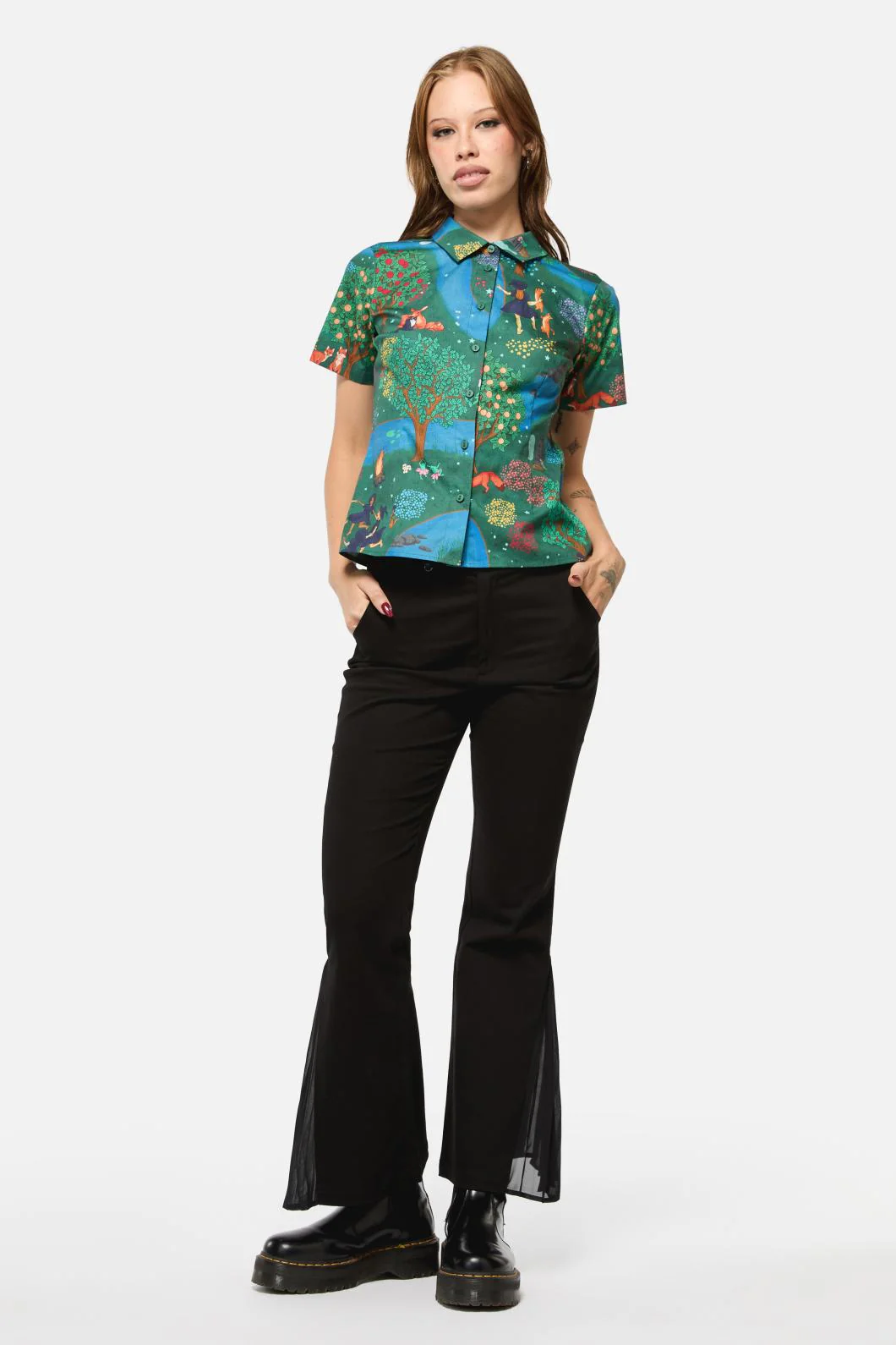 Tapestry Of Life Fitted Blouse