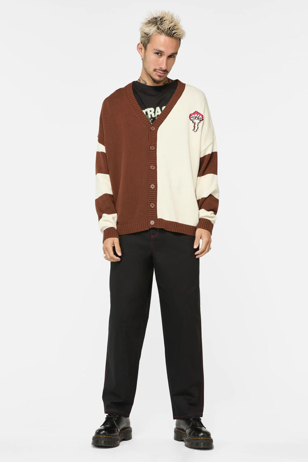 Racoon Stripes Cardigan