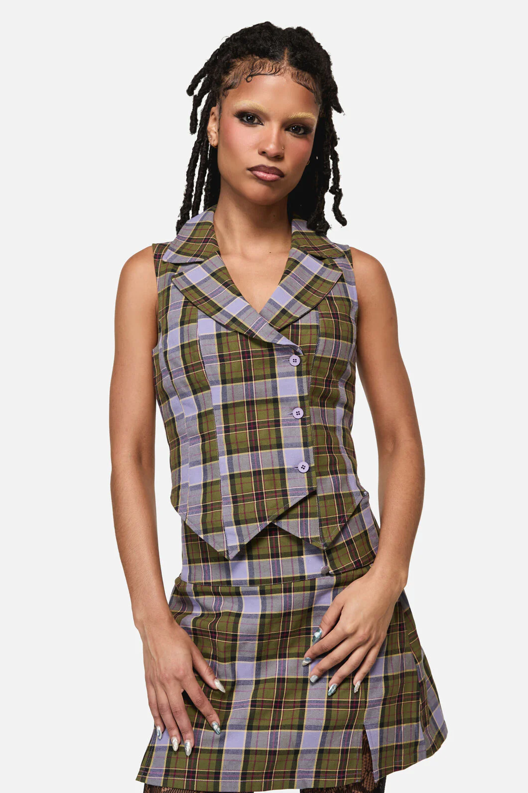 Apothecarius Goth Tartan Vest