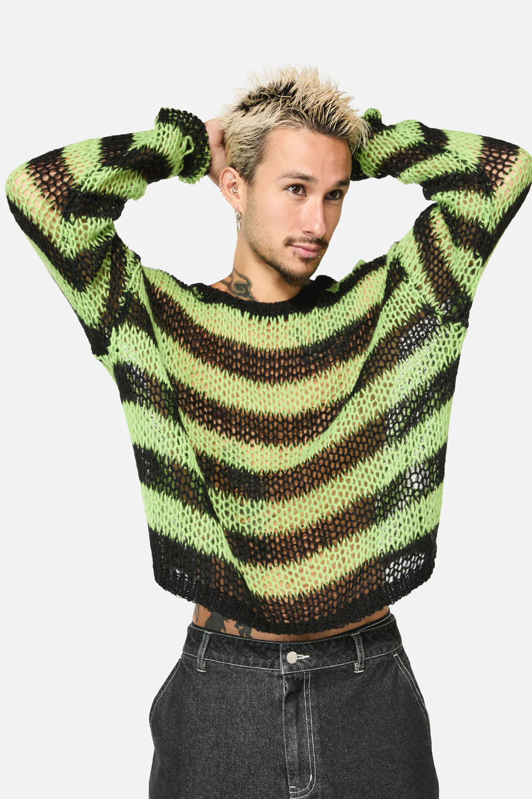 Laneway Distressed Stripe Knit Top