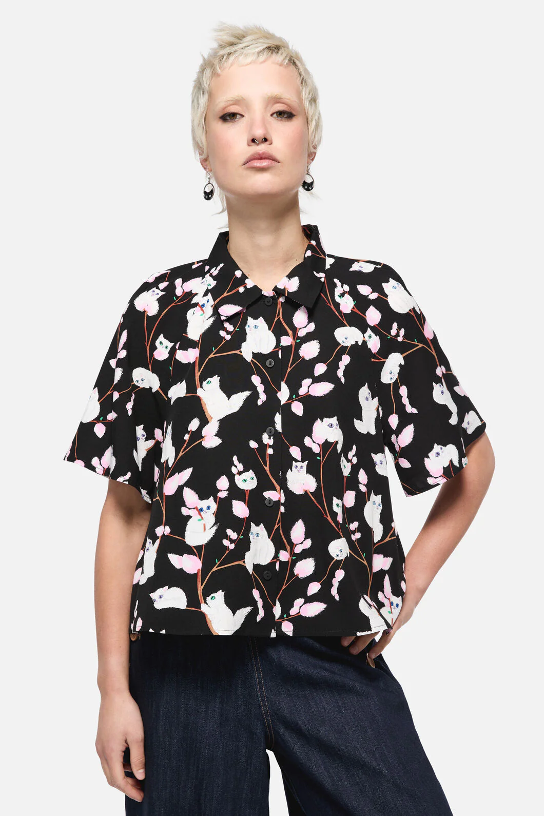 Pussy Willow Printed Blouse