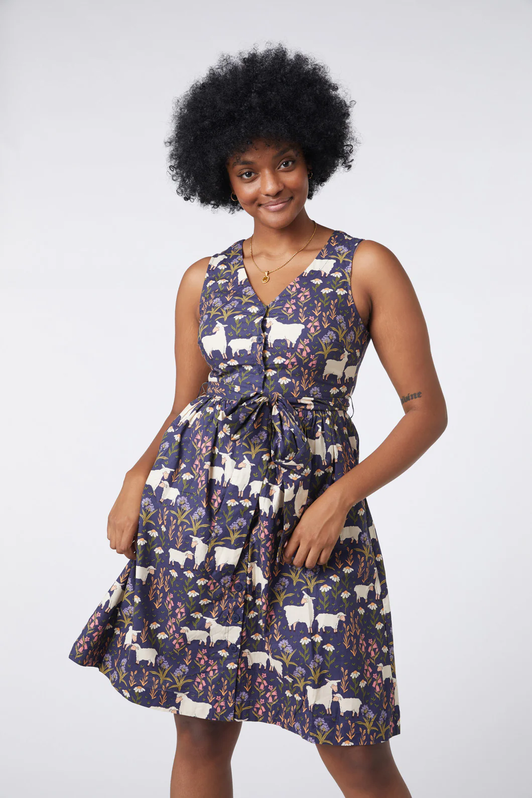 Sheep And Flora Dress