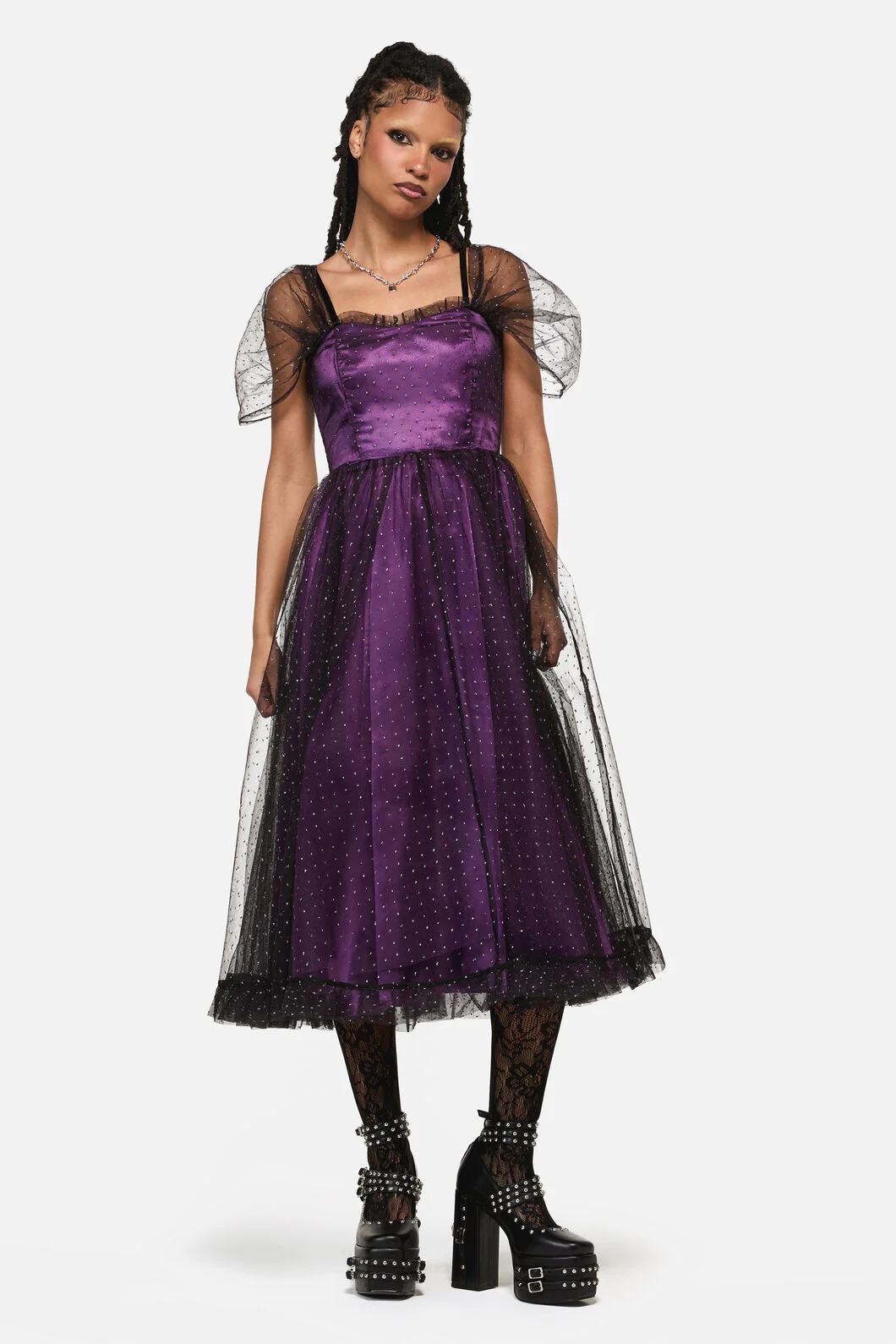 Gothic Diamante Formal Dress