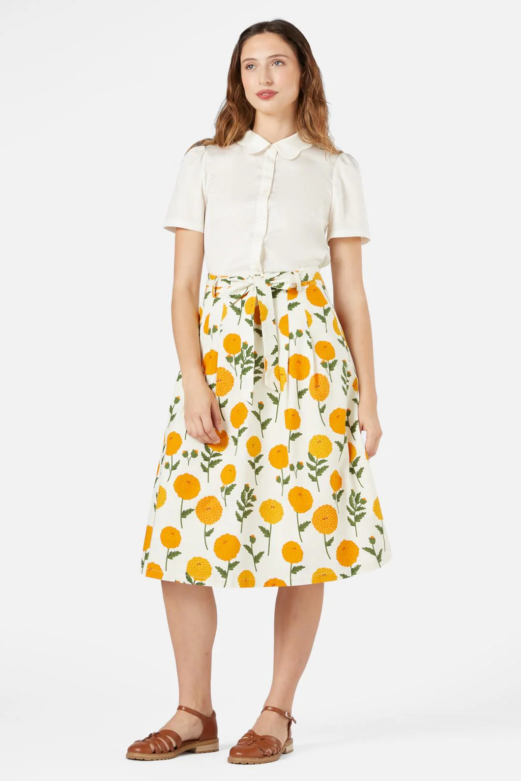 Marie Fleur Midi Skirt