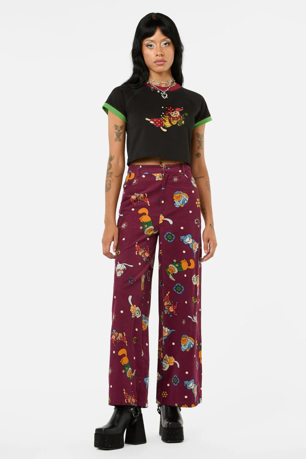 Puppet Show Contrast Raglan Tee