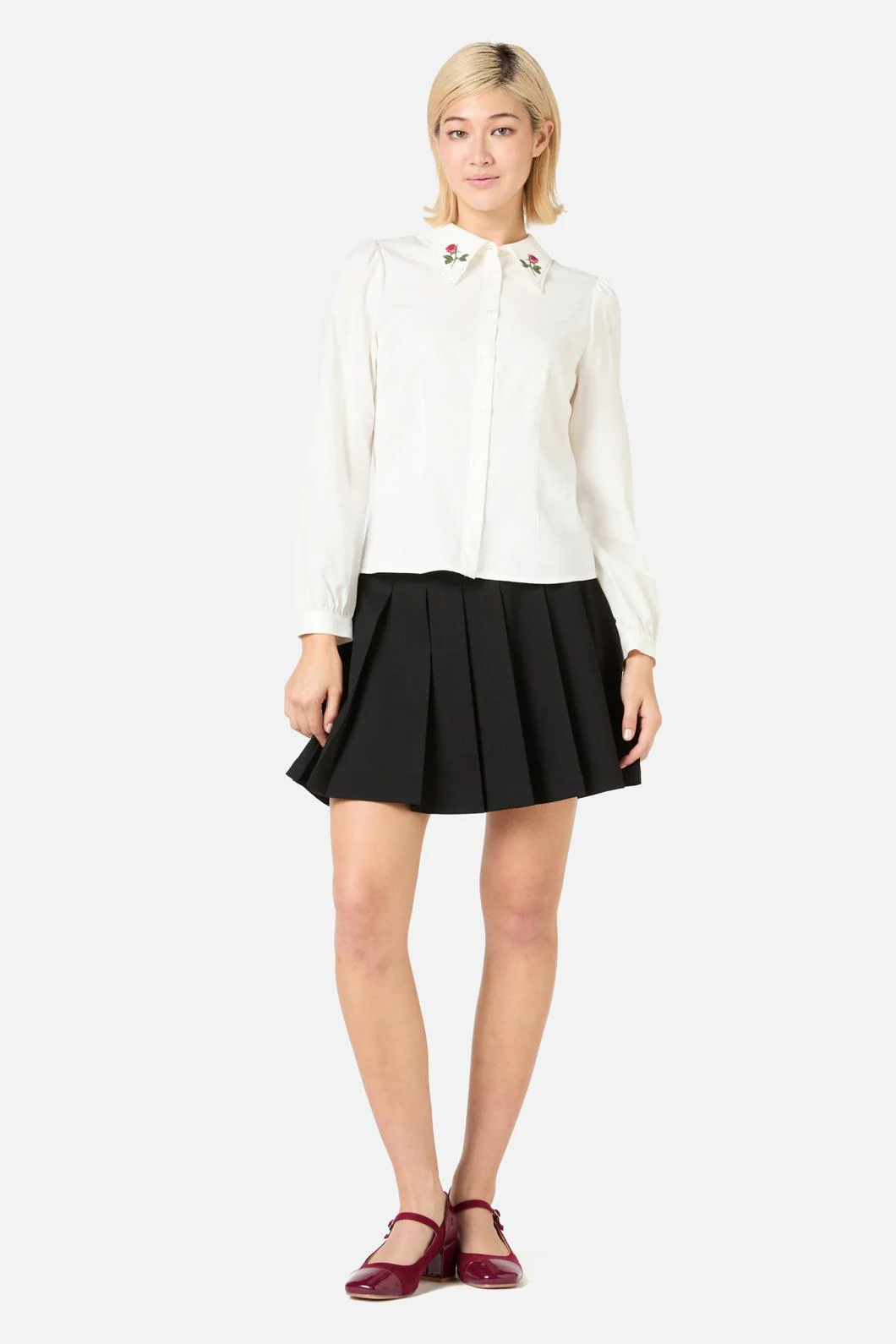 Rose Bud Embroidered Blouse