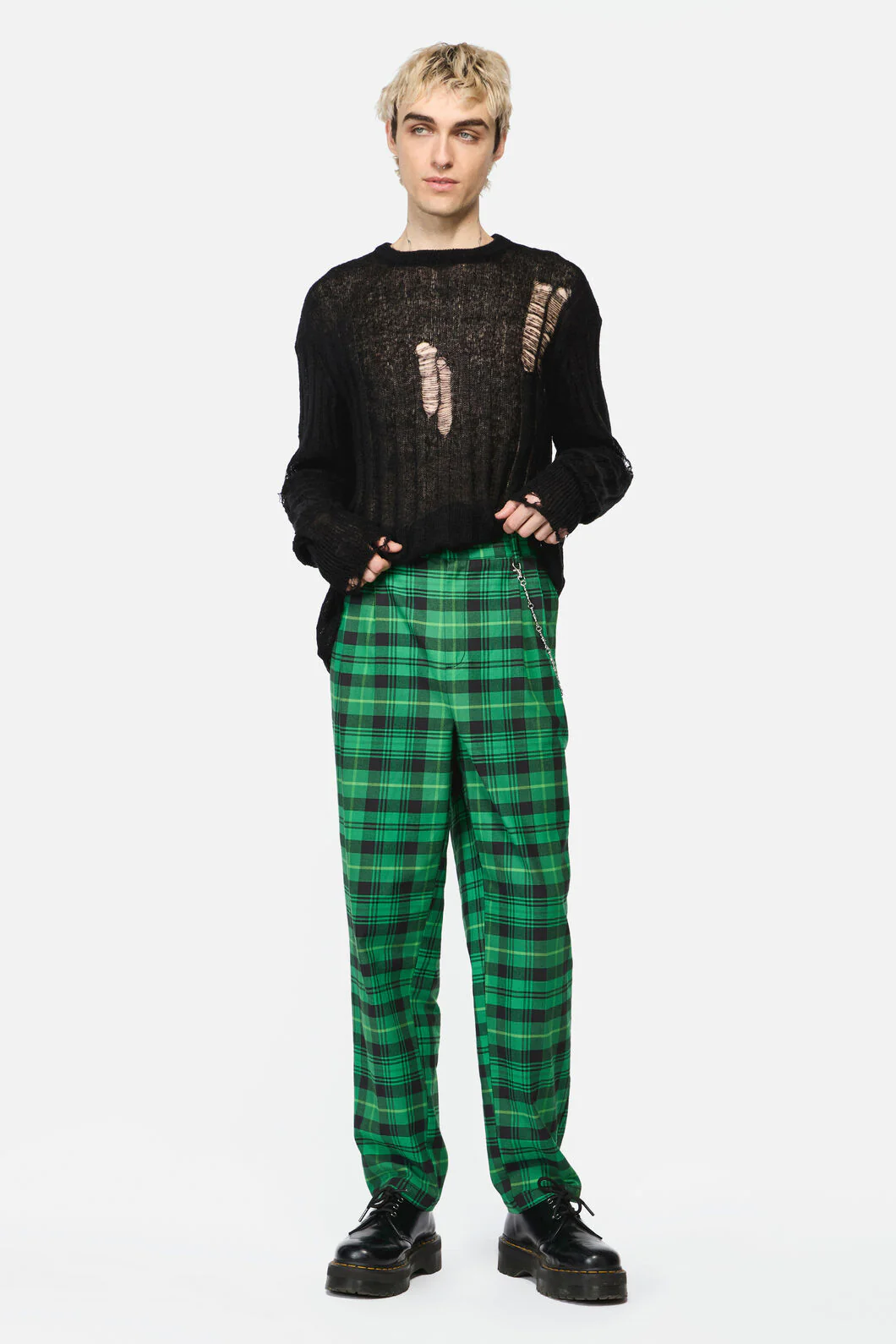 Wired Tartan Slim Fit Pants