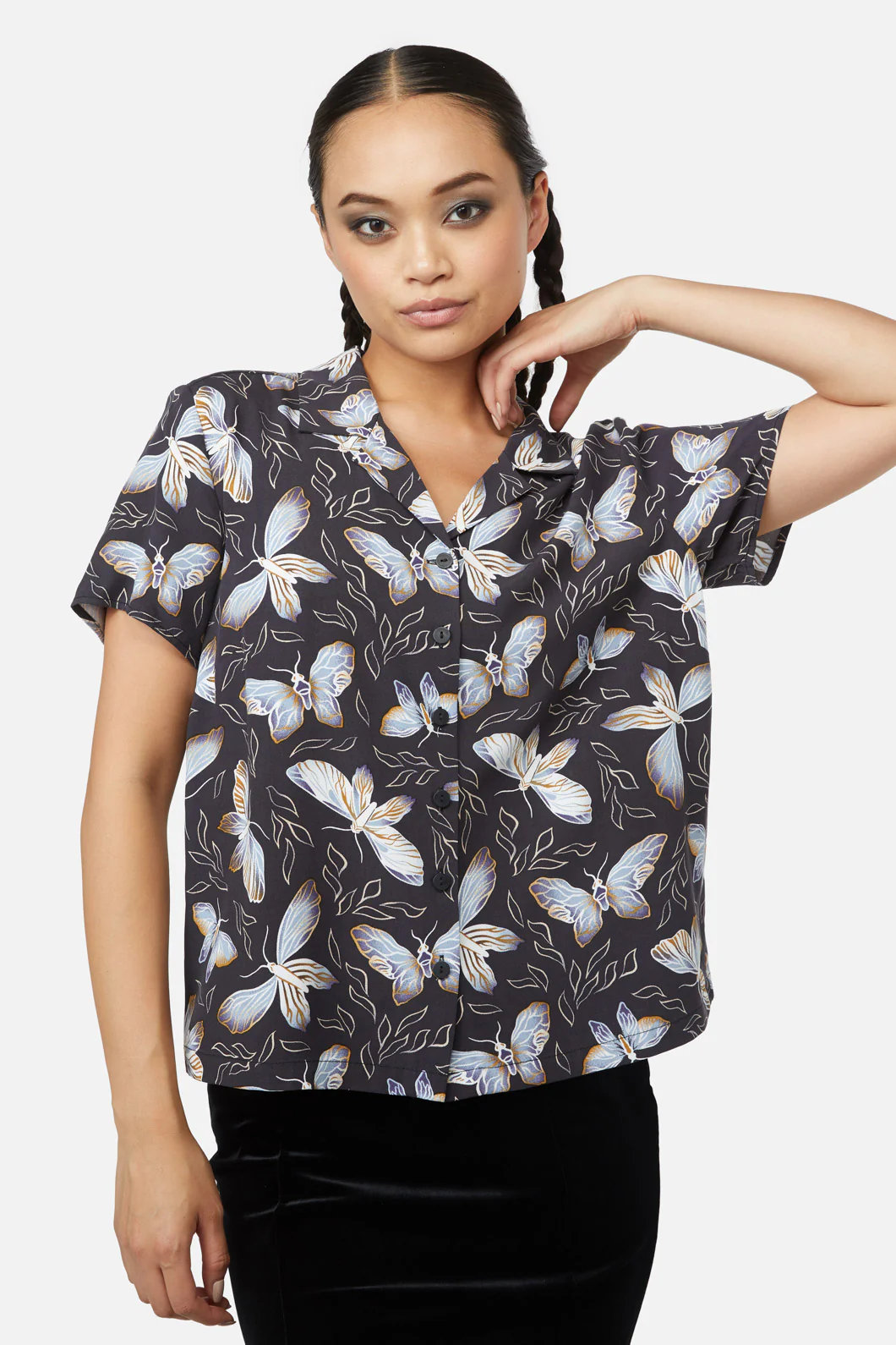 Larvae Print Blouse