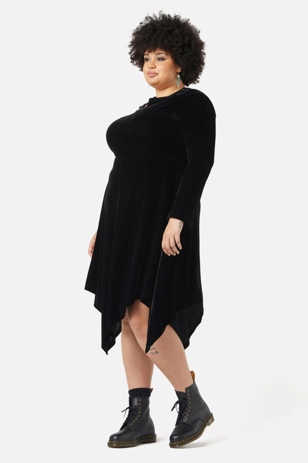 Curve Fern Velvet Dress