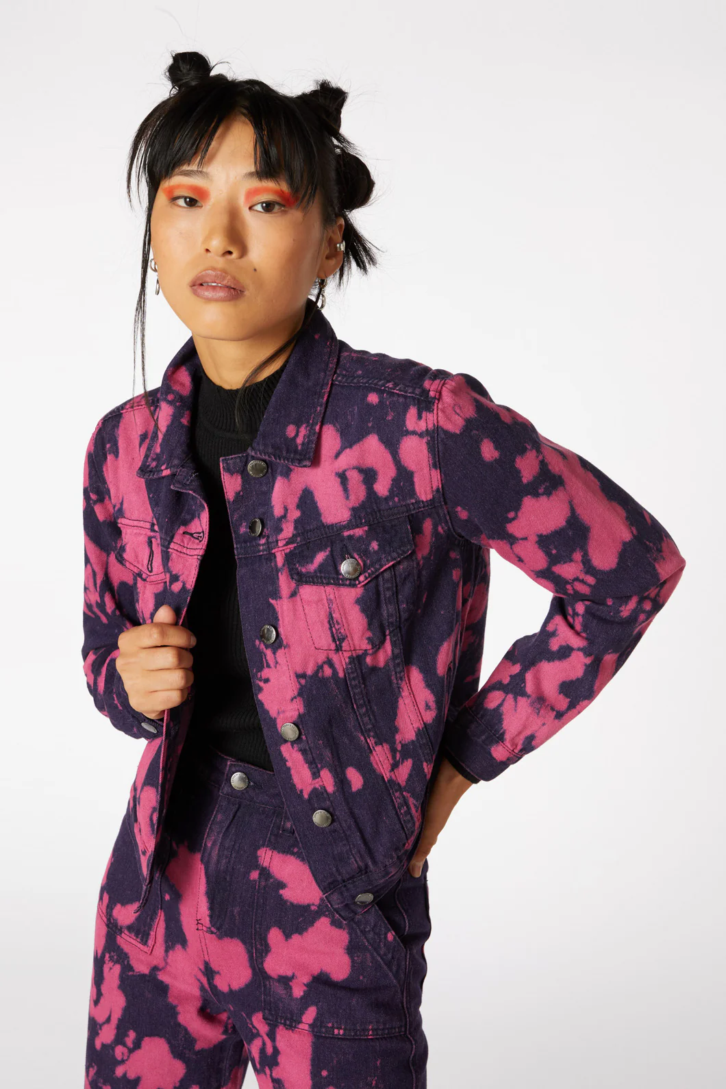 Tie Dye Denim Ex Bf Jacket