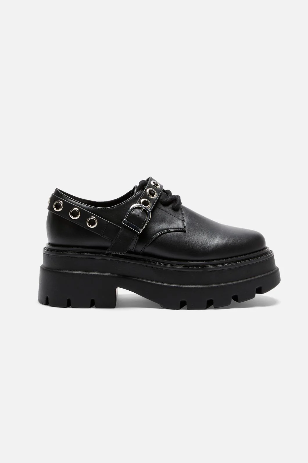 Buckle Eyelet Shoe