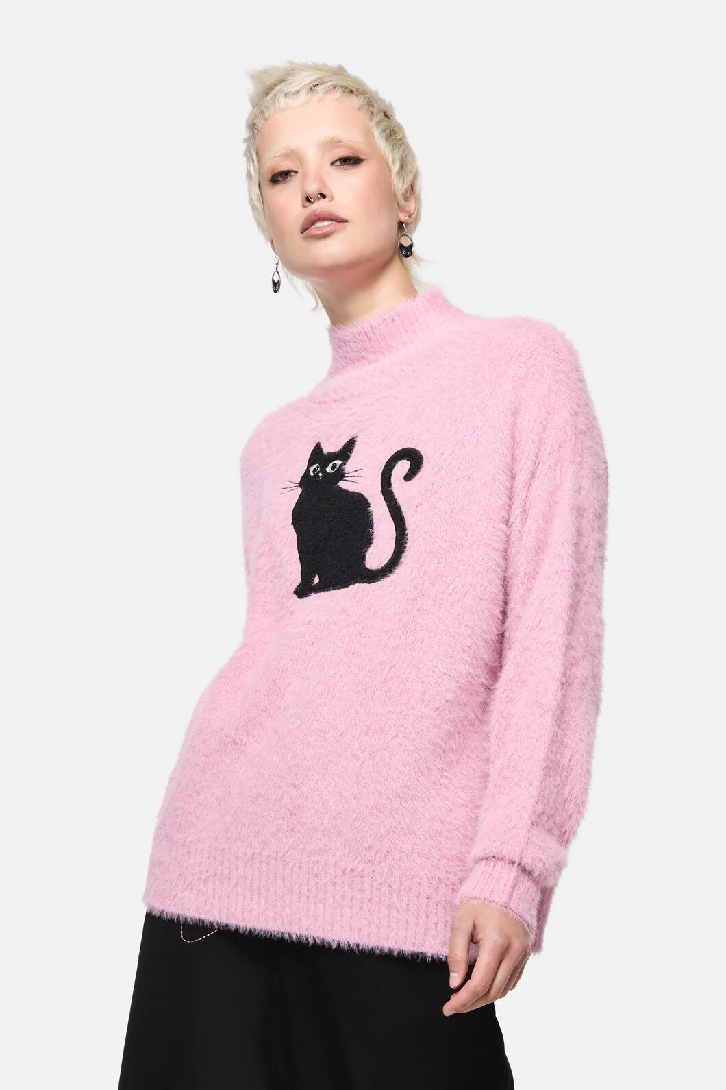 Catkins Boucle Knit Jumper