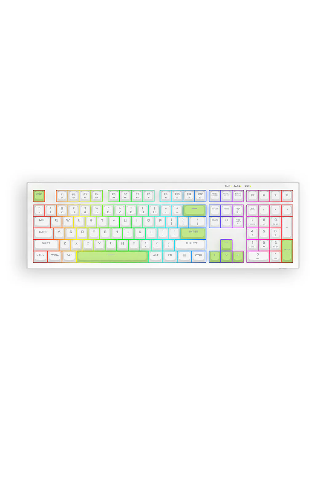 K518W-RGB Crux 108Key Keyboard