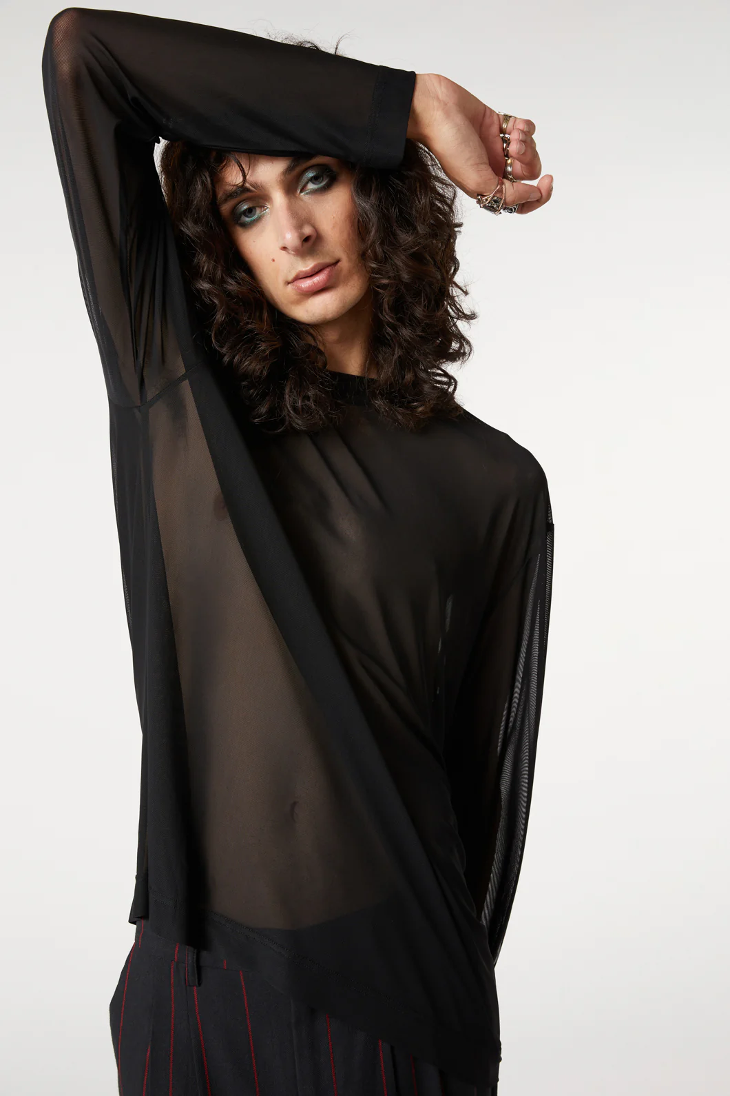 Sheer Basic Long Sleeve Top