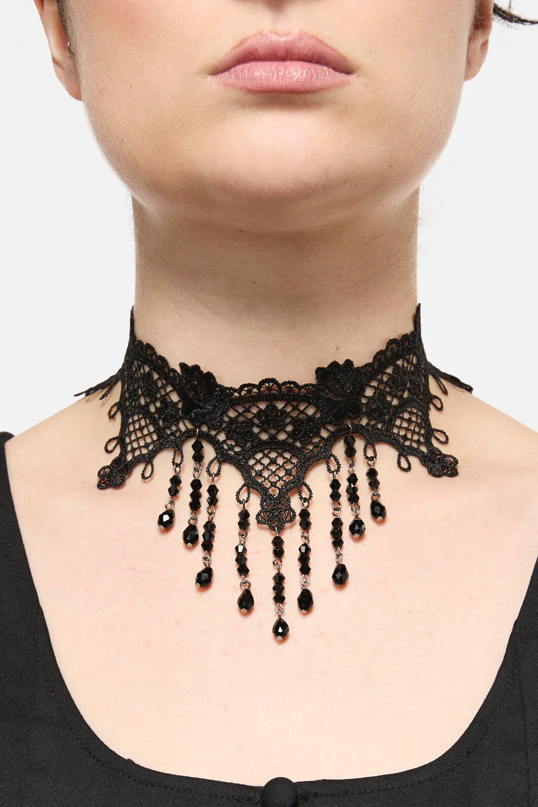 Lace & Bead Choker