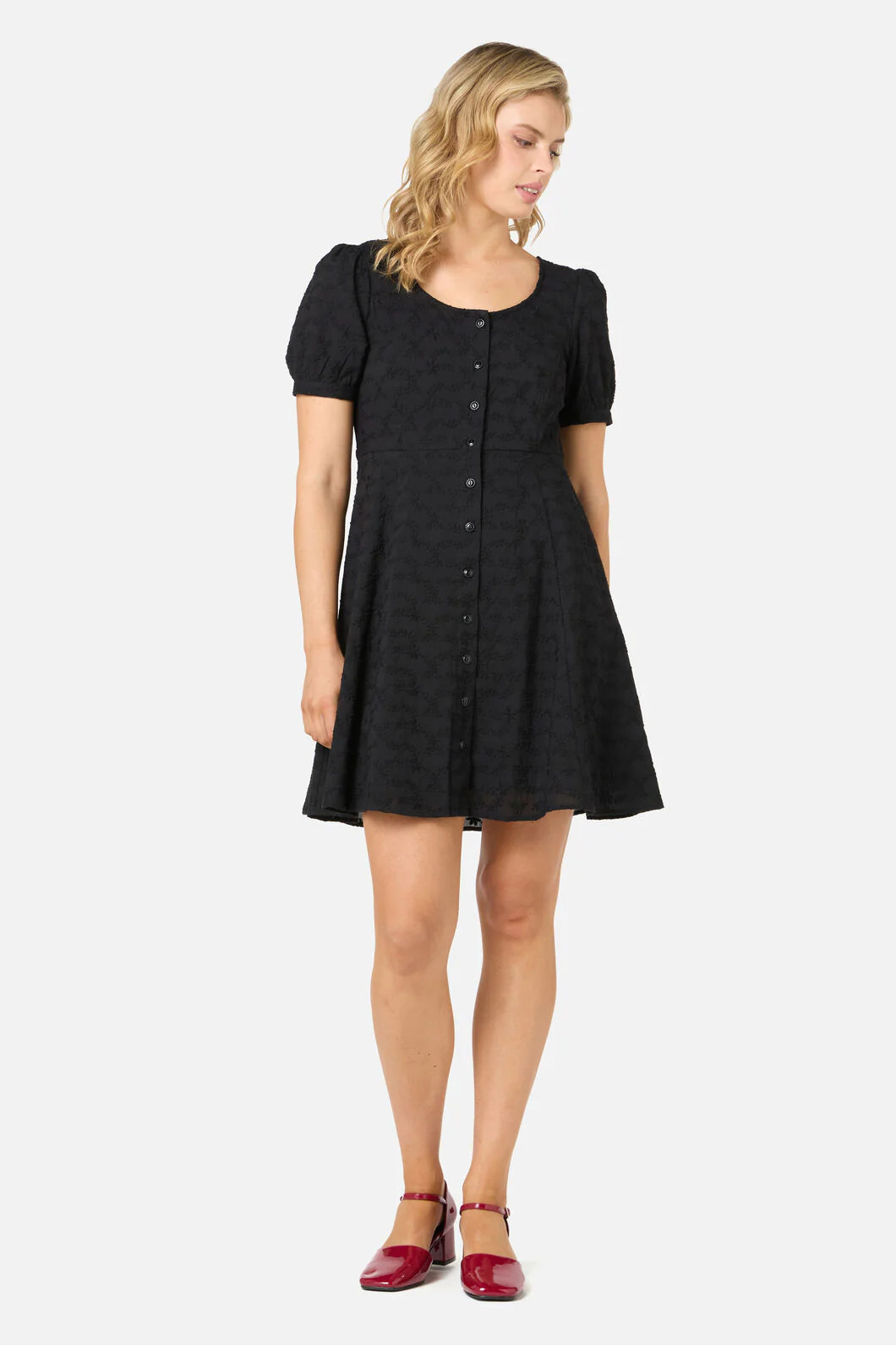 Lily Broidery Mini Dress