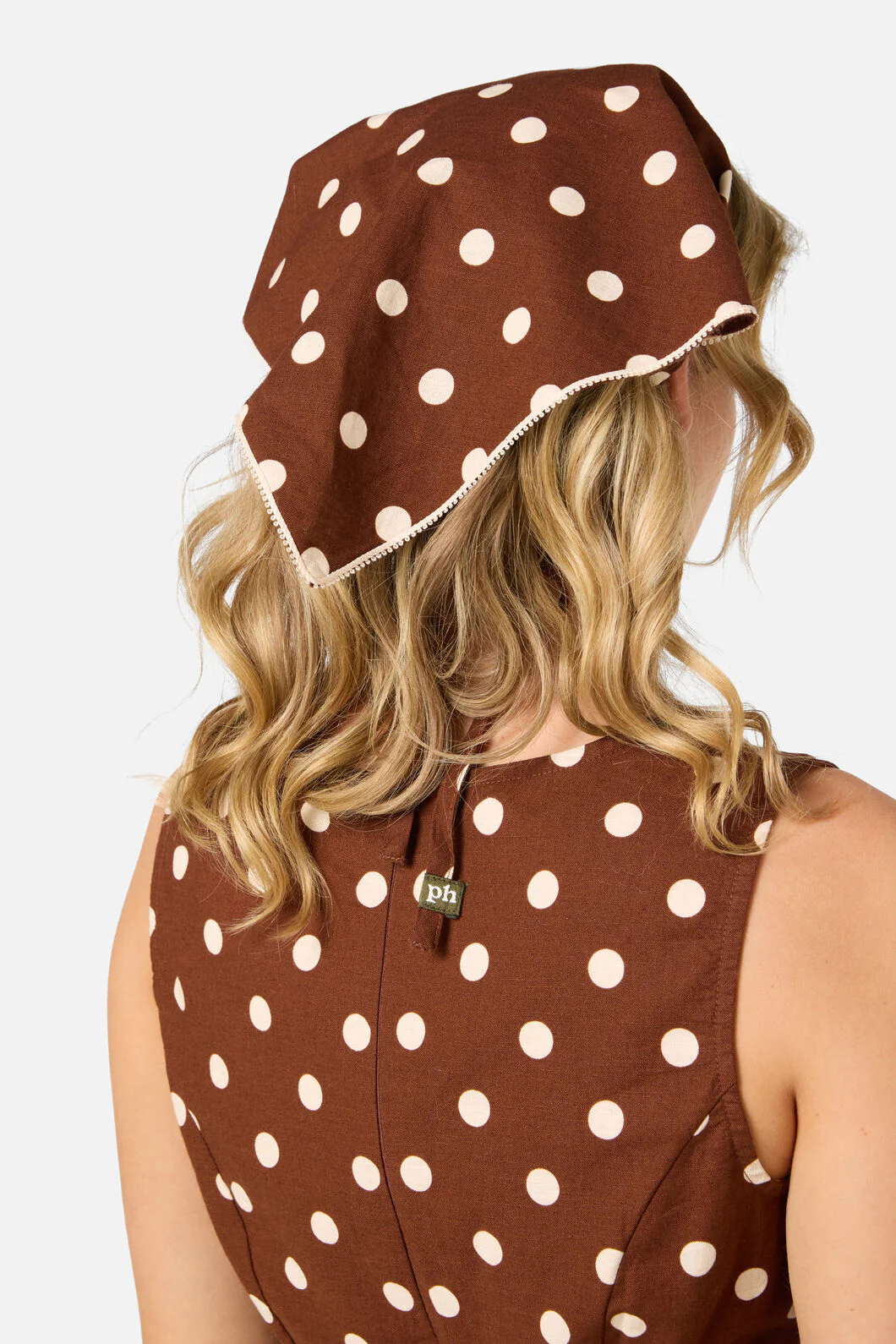 Chocolate Spot Head Scarf