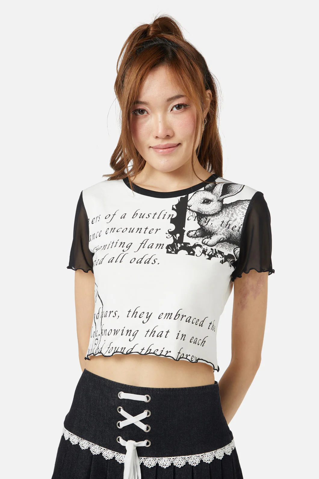 Old Postal Contrast Baby Tee